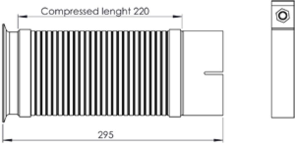 Sada opravárenská trubky výfuku - pružný díl  IVECO Stralis Euro 