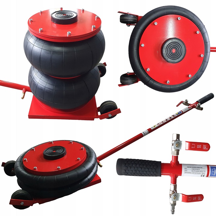 Zvedák pneumatický pojezdový 8t, výška zdvihu 155/385mm