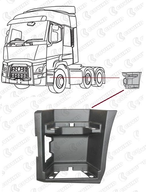 Schod kabiny L RVI Gama T Euro 6 