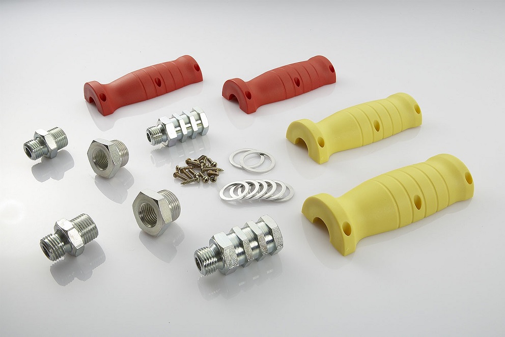 Rukojeť rychlospojky vzduchu M16x1,5/M22x1,5 žlutá/červená