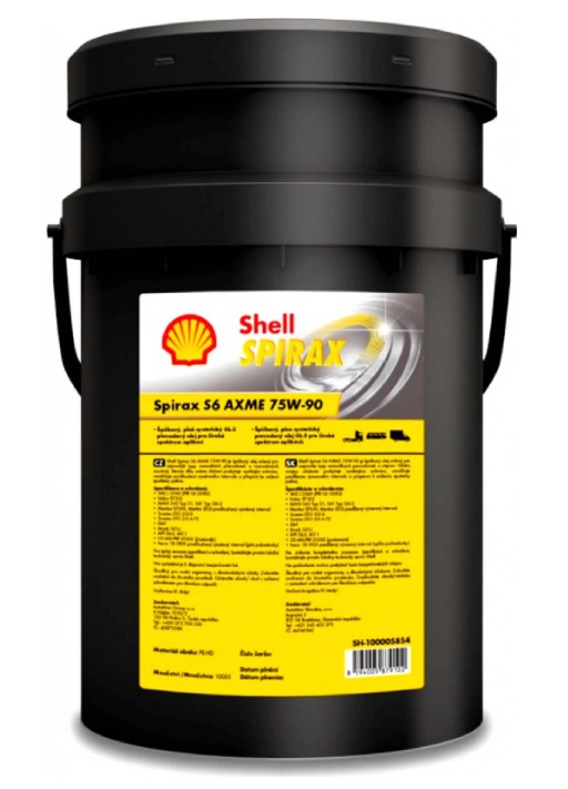 Olej převodový SHELL SPIRAX S6 AXME 75W-140 syntetický, 20 l