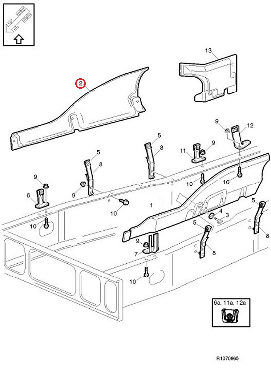 Kryt protihlukový motoru horní P VOLVO