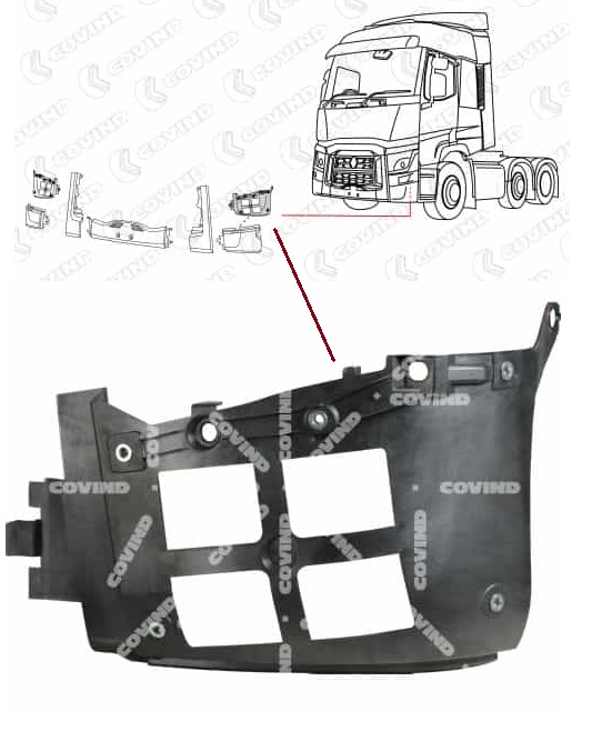 Držák nárazníku L RVI Gama T Euro 6