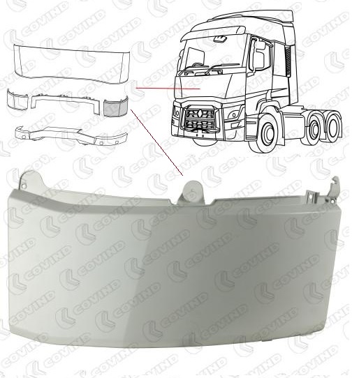 Roh předního nárazníku L RVI Gama T