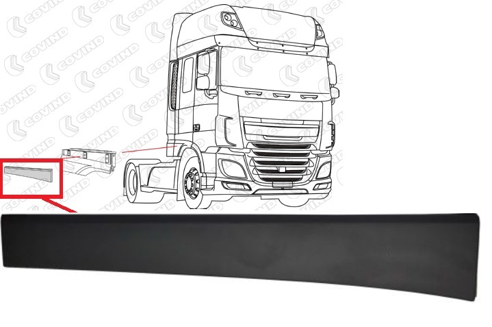 Prodloužení blatníku kabiny P DAF XF106 Restyling Euro 6
