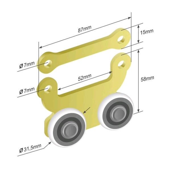 Rolna shrnovací plachty dvojitá EDSSCHA, KÖGEL, KRONE
