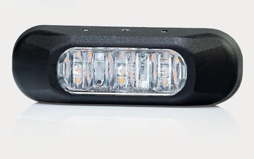 Svítilna výstražná 12V/36V žlutá, LED diody OSRAM, IP68 84,2x28,2x19 LKW, stavební stroje