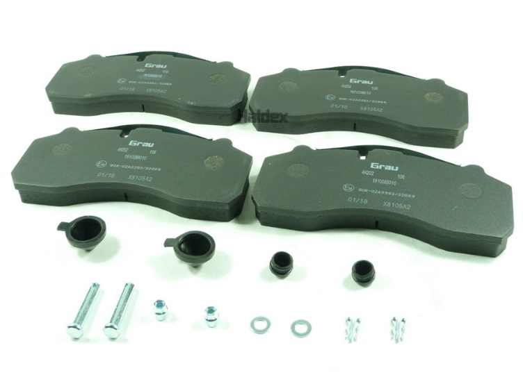 Deska brzdová 29087/29202 Grau 248x109x30 KNORR SB/SN7 IVECO, MERCEDES, SCANIA, SAF, BPW