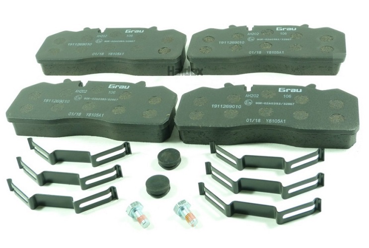 Deska brzdová 29126/29159 Grau 210x92x29 WABCO PAN 19-1 Plus, SAF SKRB 9019, SOR 12,5, SMB