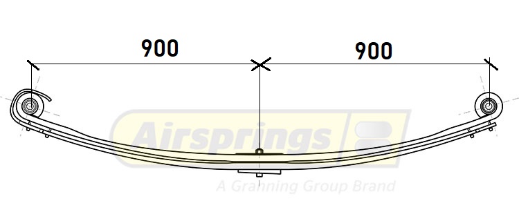 Pero listové 900/900 2 listy PN DAF CF E6; XF E6, XF106 od 10.2012