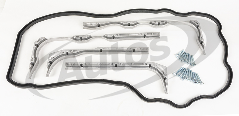 Držák olejové vany + těsnění + 18 šroubů M8x50 - sada MAN TGA/TGX D2066/D2676