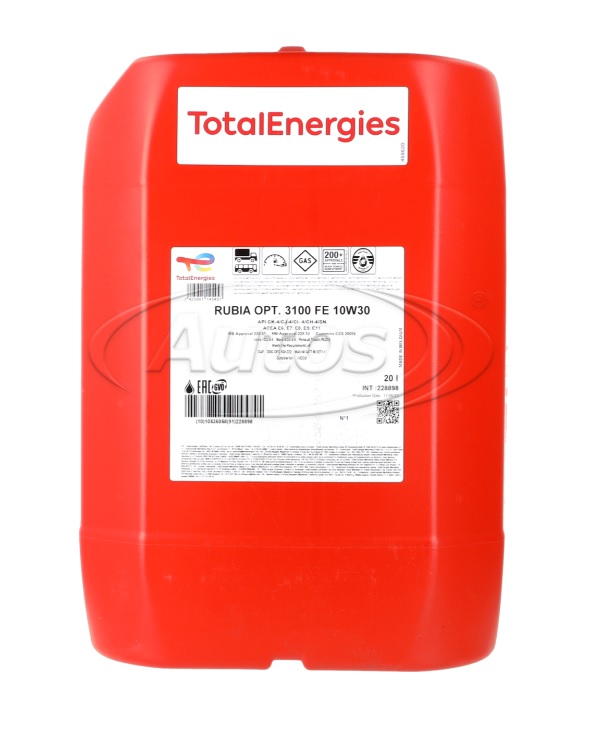 Olej motorový TOTAL RUBIA OPTIMA 3100 FE 10W-30, 20 l