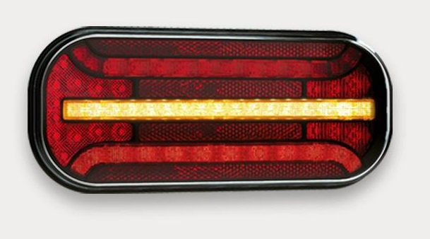 Svítilna zadní 6-dílná L/P 12V/36V LED /dynamická směr,osvětlení SPZ,mlhovka/ kabel 1m