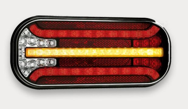 Svítilna zadní 6-dílná L/P 12V/36V LED /dynamická směr,,osvětlení SPZ,zpátečka/ kabel 1m