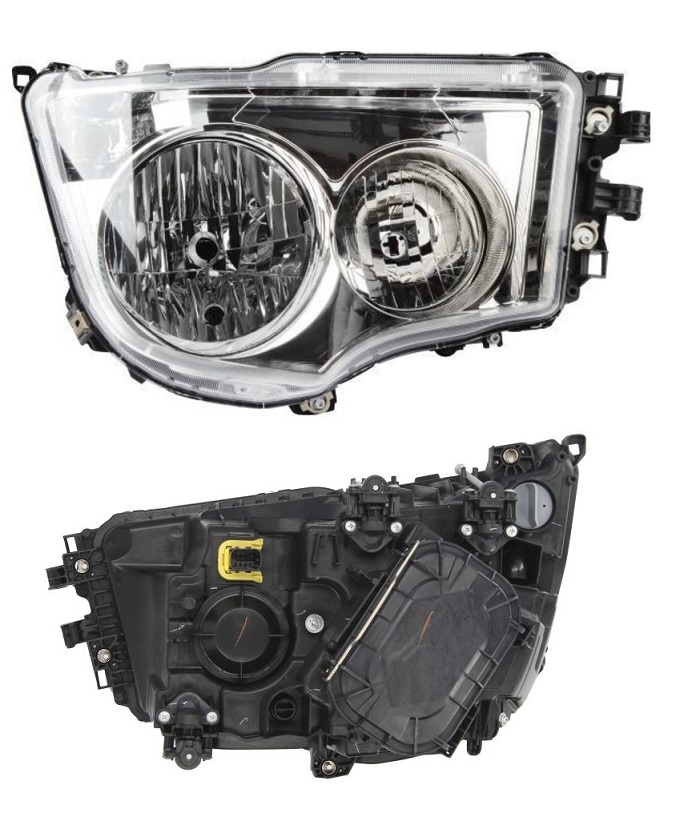 Světlomet hlavní /H7,H1,PY21W,W5W/s denním svícením P MERCEDES Arocs, Antos Euro 6 od 2012