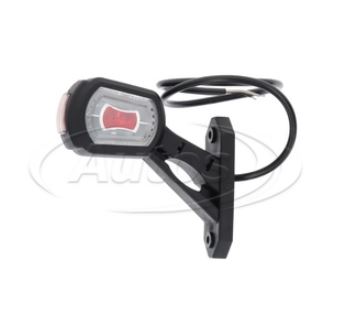 Svítilna poziční - tykadlo L 12V/24V LED č/b/o, krátká, bez snímače couvání, kabel 1,5m