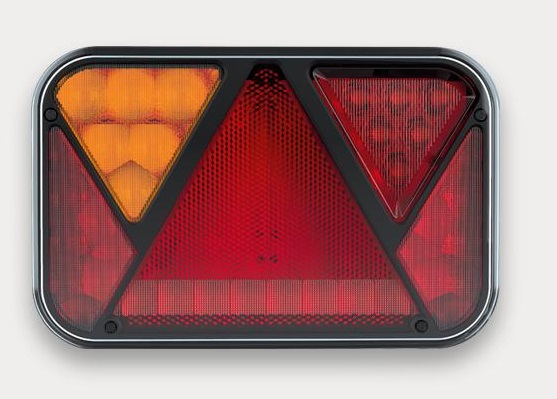 Svítilna zadní 5-dílná L 12V LED bez osvětlení SPZ, kabel 1m