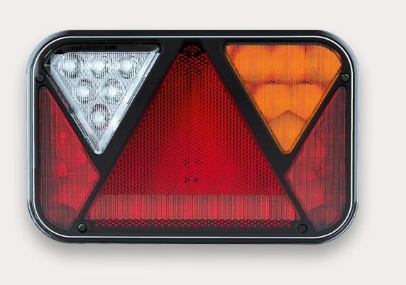 Svítilna zadní 5-dílná P 12V LED bez osvětlení SPZ, kabel 1m