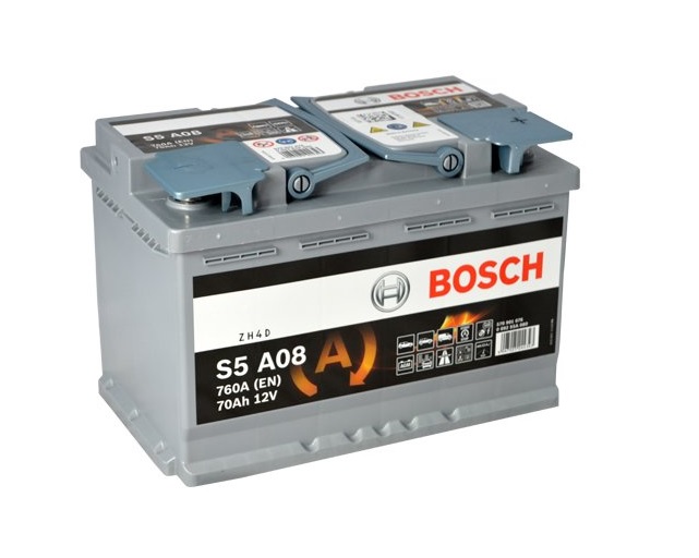 Autobaterie BOSCH 70Ah/760A Silver S5A AGM / 278x175x190/