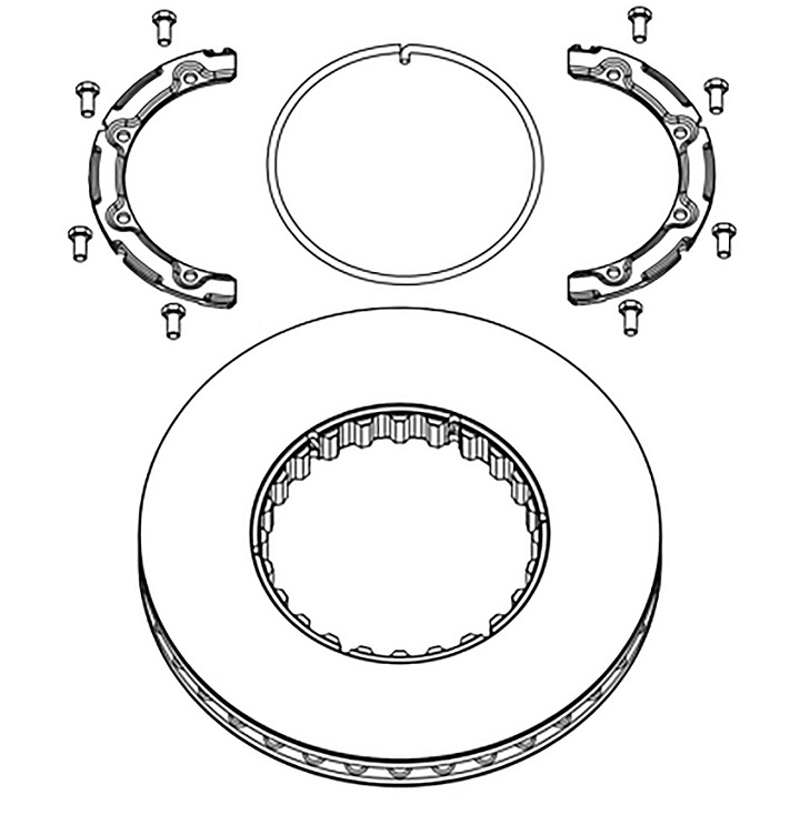 Kotouč brzdový 410x45x45 ZN VOLVO FH12, FH16, RVI Magnum, Premium