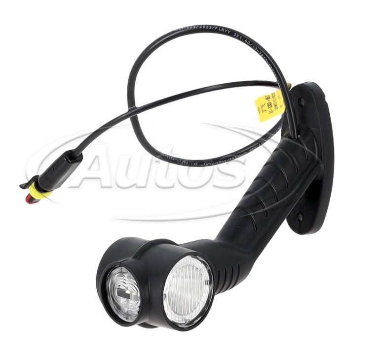 Svítilna poziční - tykadlo P SUPERPOINT III 24V LED č /b /o - kabel s 2-pinovou paticí