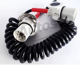 Kabel propojovací  7pin 24V ABS/EBS/ADR spirálový 3,5m s koncovkami
