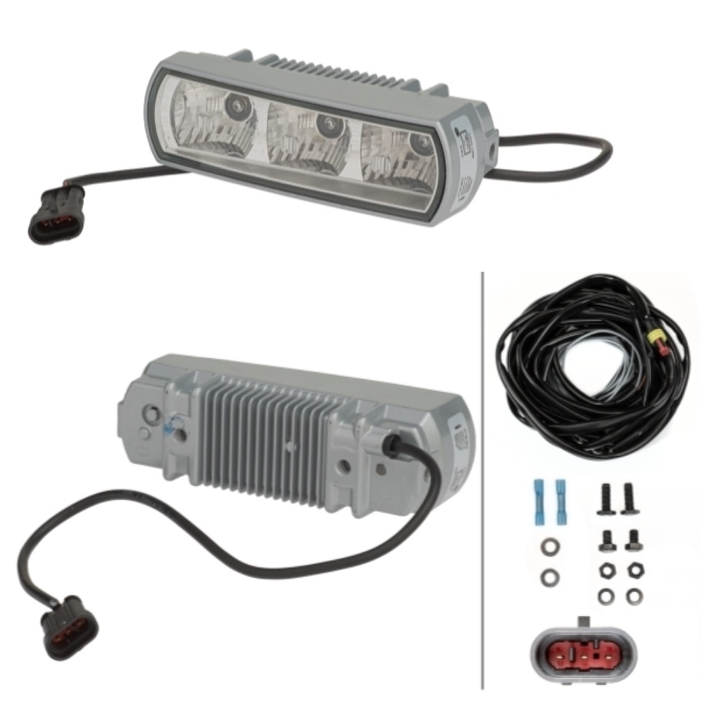 Svítilna denního svícení 12V/24V 3xLED, kabel 0,5m