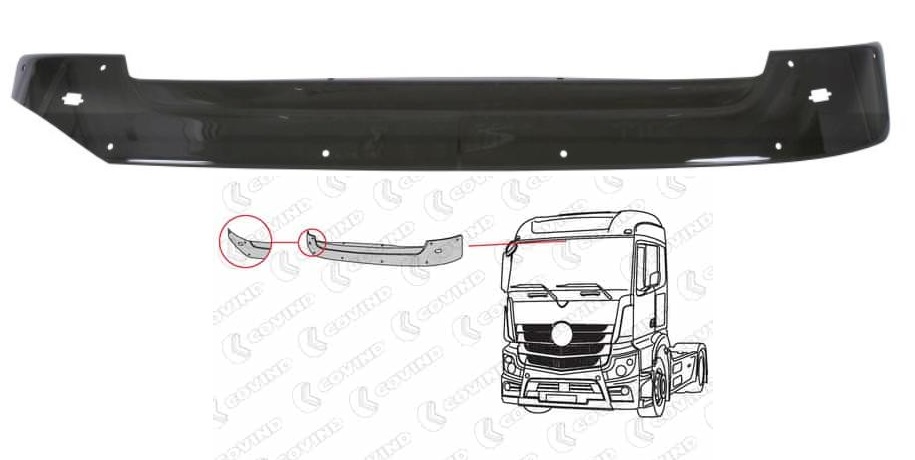 Clona sluneční kabiny 2300mm MERCEDES Actros MP4 Classic Space/Stream Space, Antos od 2012