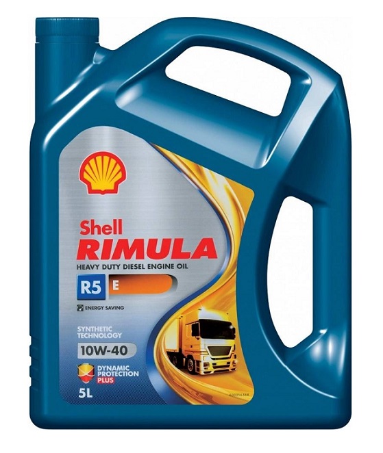 Olej motorový SHELL RIMULA R5 E 10W-40, 5 l