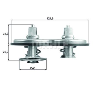 Termostat dvojitý 83°C MERCEDES Actros MP4/MP5, Atego 3, Arocs OM936 Euro 6