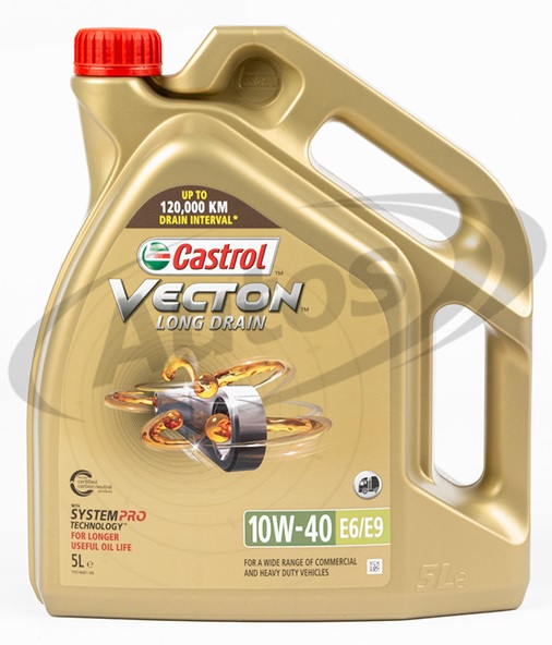 Olej motorový CASTROL Vecton Long Drain 10W-40 E6/E9, 5 l