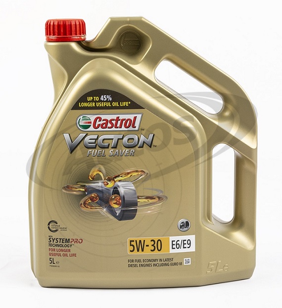 Olej motorový CASTROL Vecton Long Drain 5W-30 E6/E9, 5 l