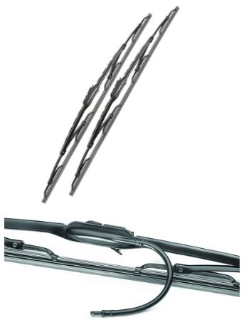 Lišta stěrače 600mm/6000mm s tryskou ostřikovače - sada RVI Master, IVECO Daily