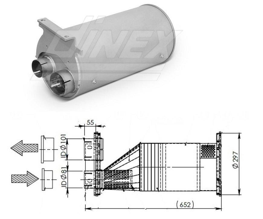 Tlumič výfuku s katalyzátorem  MAN TGL,TGM Euro 5