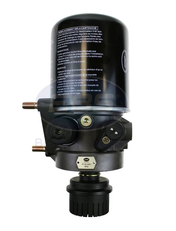 Vysoušeč vzduchu kompletní LA 8001 M22x1,5/M27x1 8,6bar RVI Magnum, Kerax