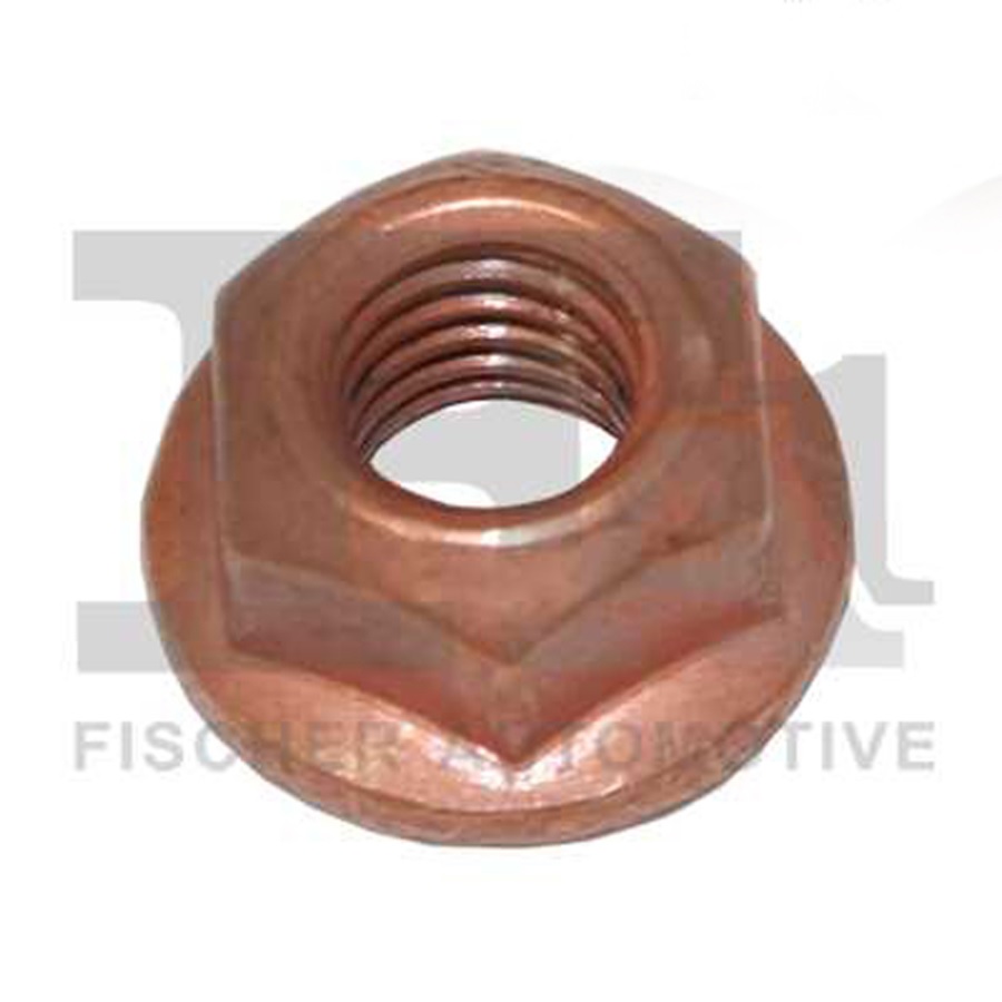 Matice s pevnou  podložkou kolektoru výfukových plynů Cu M8x1,25