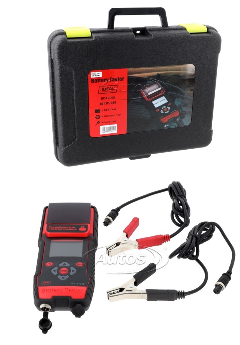 Tester autobaterií s tiskárnou / typy WET/ EFB/ GEL/ AGM