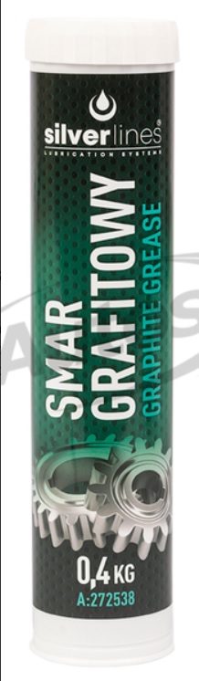Mazivo plastické SILVERLINES Grafit / listové pera,řetězy,ozubené převody/, 0,4 kg