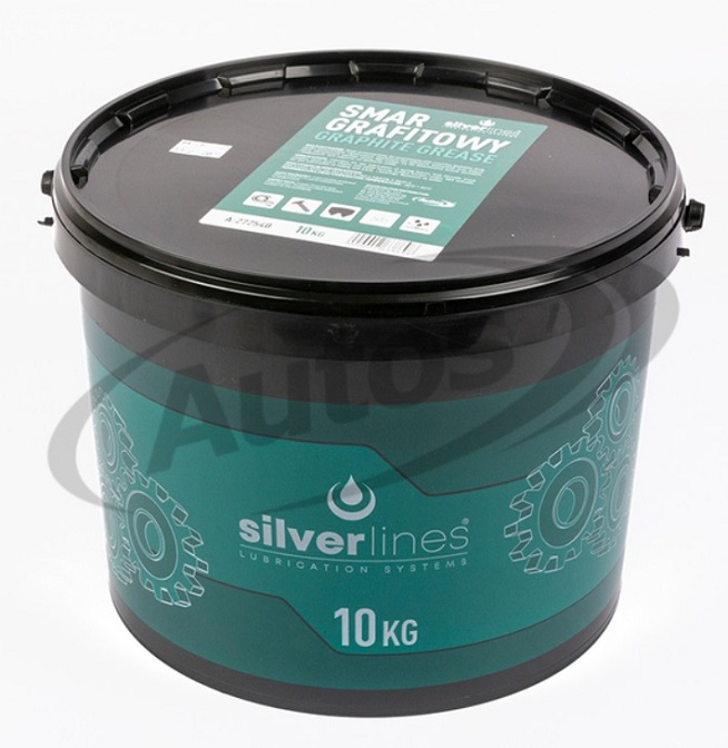 Mazivo plastické SILVERLINES Grafit / listové pera,řetězy,ozubené převody/ 10,0 kg