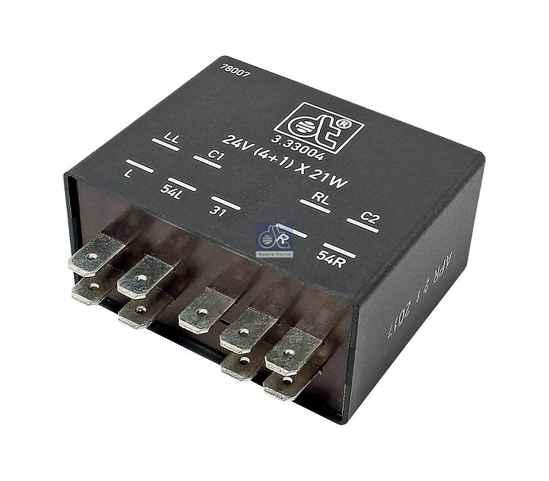 Relé - přerušovač směrových světel 24V/ 21W 9pól/ /4+1/x21W MAN L2000, M2000, F2000