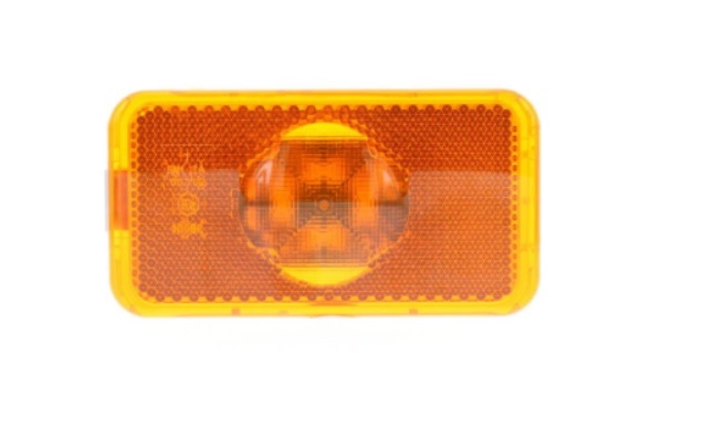 Svítilna poziční 24V 4xLED oranžová s odrazkou, AMP MCP 2.8 2 pin, 102x54mm, RVI, VOLVO