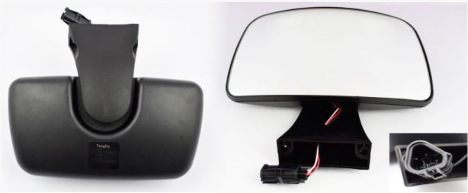 Zrcadlo rampové 24V R400 324x185 MAN TGA,TGL, TGM