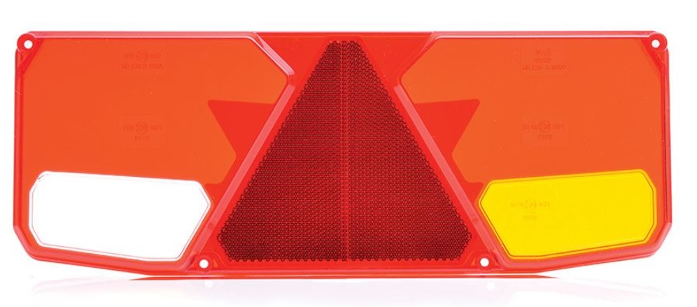 Kryt zadní svítilny 6-dílný P 12V/24V s trojúhelníkem 2,3W/4,7 LED