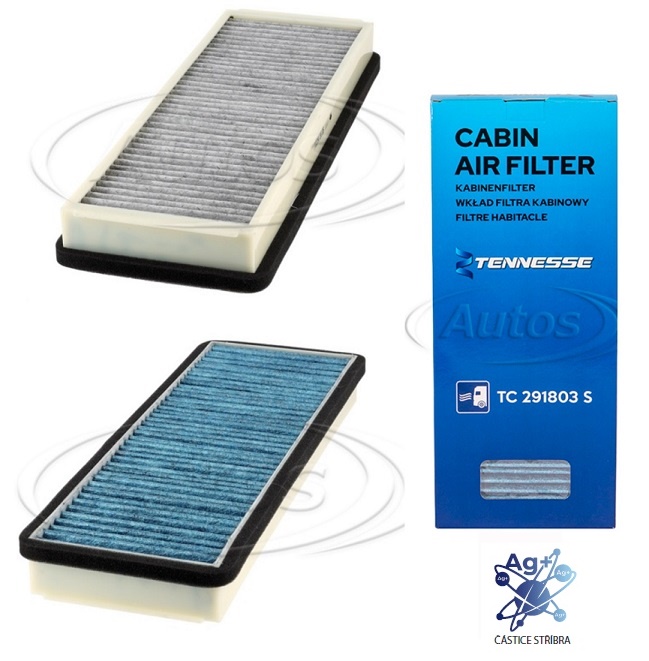 Filtr vzduchu kabiny + aktivní uhlí a stříbro MERCEDES Actros MP2/MP3 od 2003