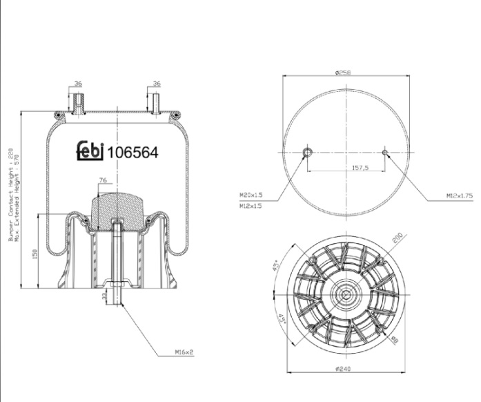 Vlnovec pérování kompletní  - plastový zvon ZN P SAF IU33/2510 43Q 2619IL