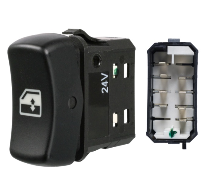 Přepínač kolébkový ovládání okna L/P SCANIA P,G,R,T, K/N