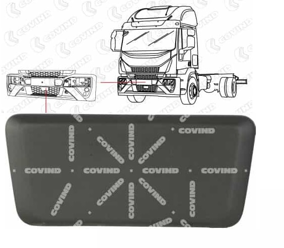 Kryt předního nárazníku středový IVECO E.Cargo 225/195 od 2015