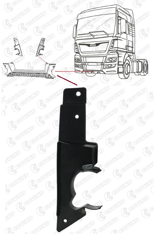 Držák schodu předního nárazníku L MAN TGX Euro 6 od 10.2012
