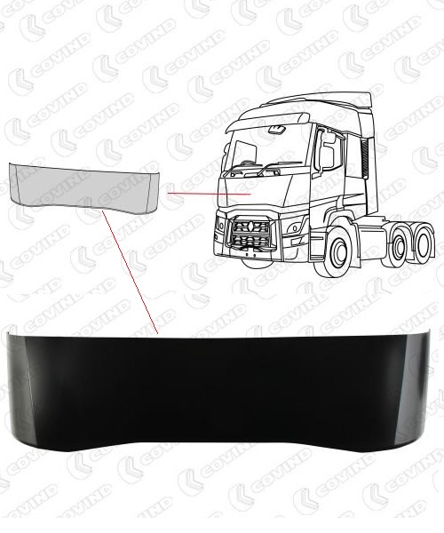 Kryt masky kabiny - horní RVI Gama T Euro 6