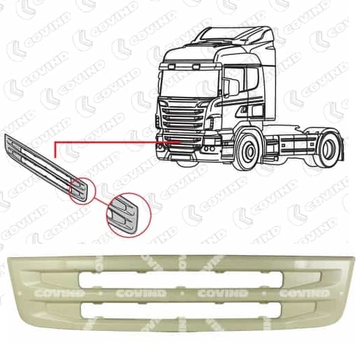 Maska přední - spodní díl 325x1515 SCANIA P,G,R,T, od 2010